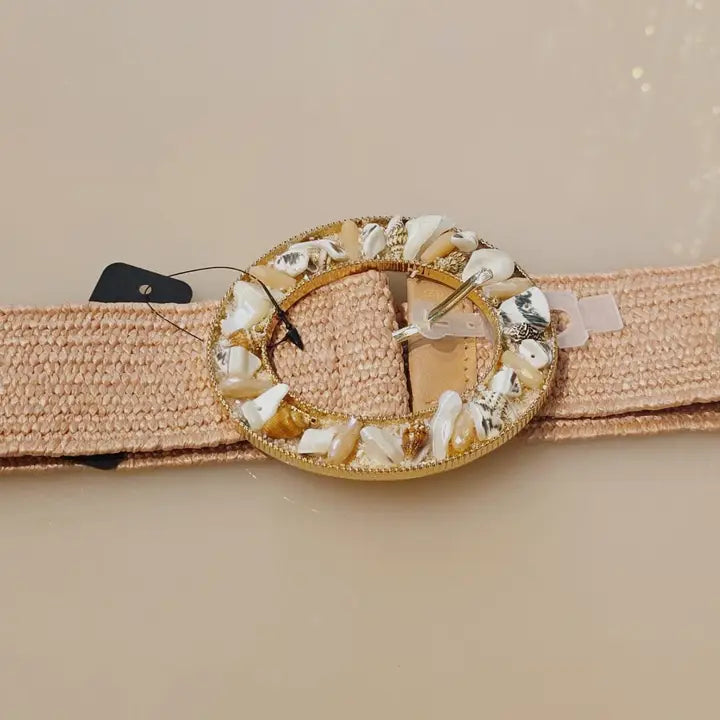 Woven Raffia Belt