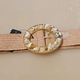 Woven Raffia Belt