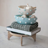 Round Resin Hobnail Bowl