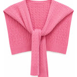 Nora Cable Knit Shoulder Wrap
