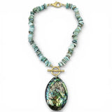 Abalone Beaded Sea Shell Necklace