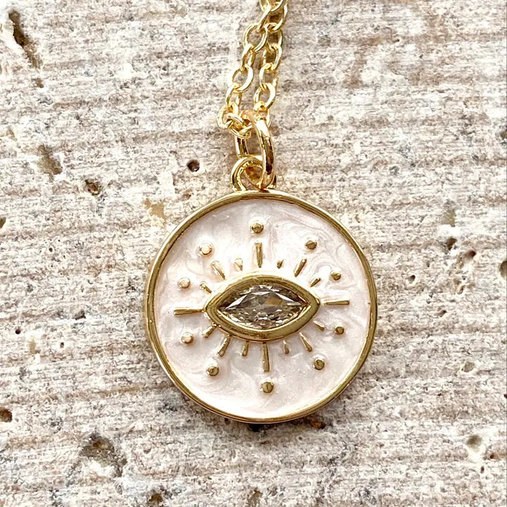 Eye Enamel Necklace