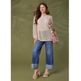 Celandine Open Weave Hooded Sweater