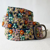 Embroidered Wool Belt