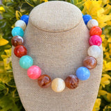 Multi Color Bauble Necklace