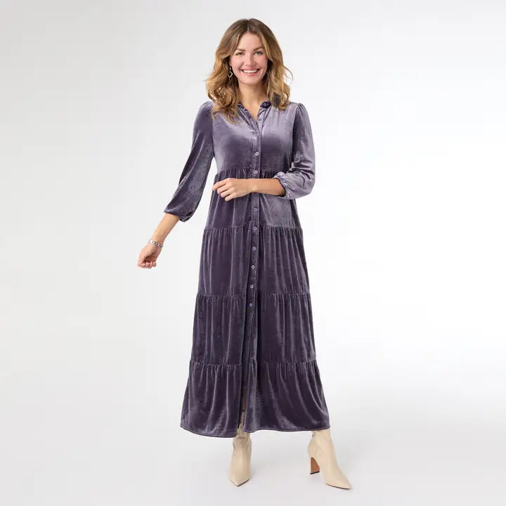 Cleo Velour Dress