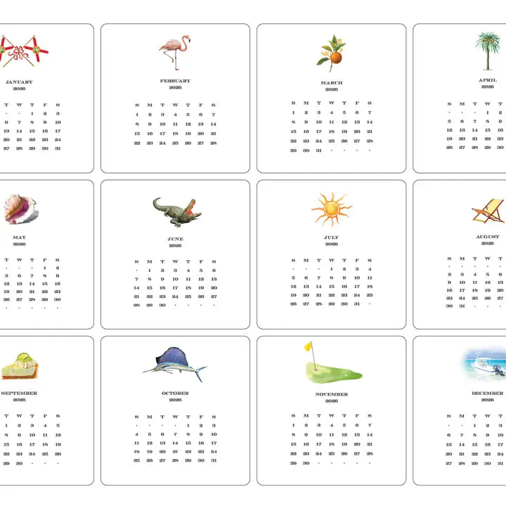 2026  Calendar with Easel