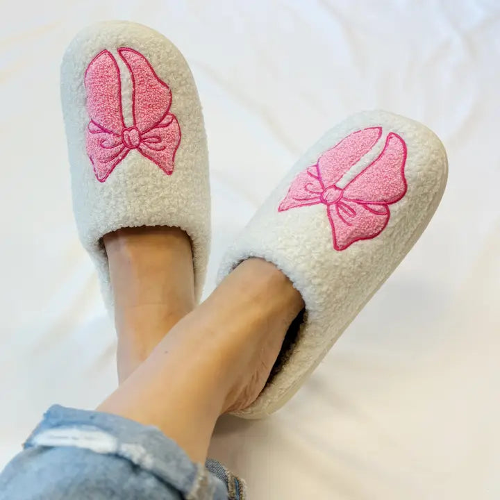 Cozy Bow Slippers