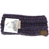 Ombre Ribbed Flecked Ponytail Headband