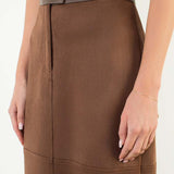 Amy Suede Pencil Skirt