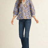 Nina V Neck Blouse