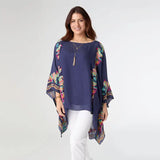 Nia Poncho with Embroidery