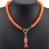 Beaded Fish Necklace