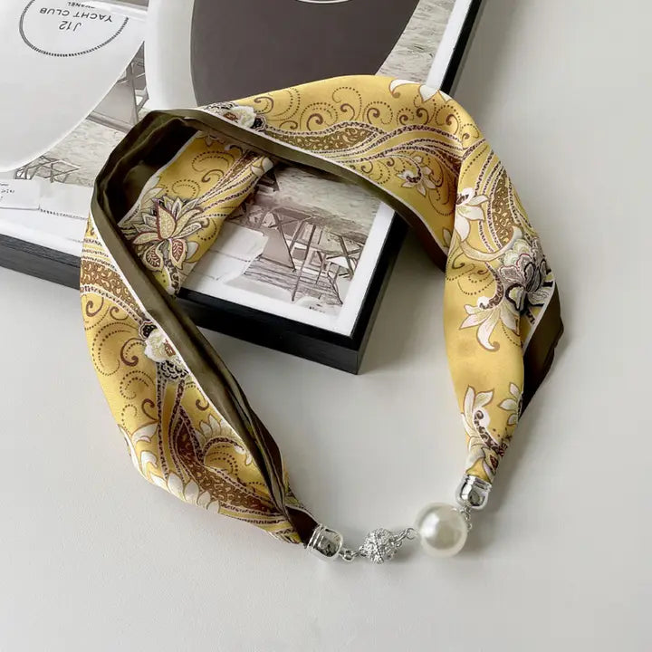 Magnetic Silk Scarf Necklace