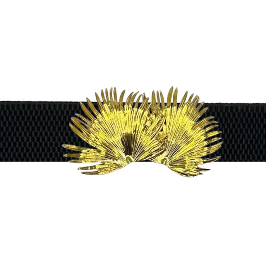 Palm Frond Interchangeable Belt Buckle