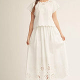 Millie Eyelet Skirt Set