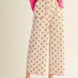 Scalloped Polka Dot Pants