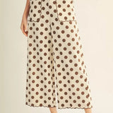 Scalloped Polka Dot Pants