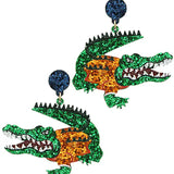 Glitter Gator Earrings