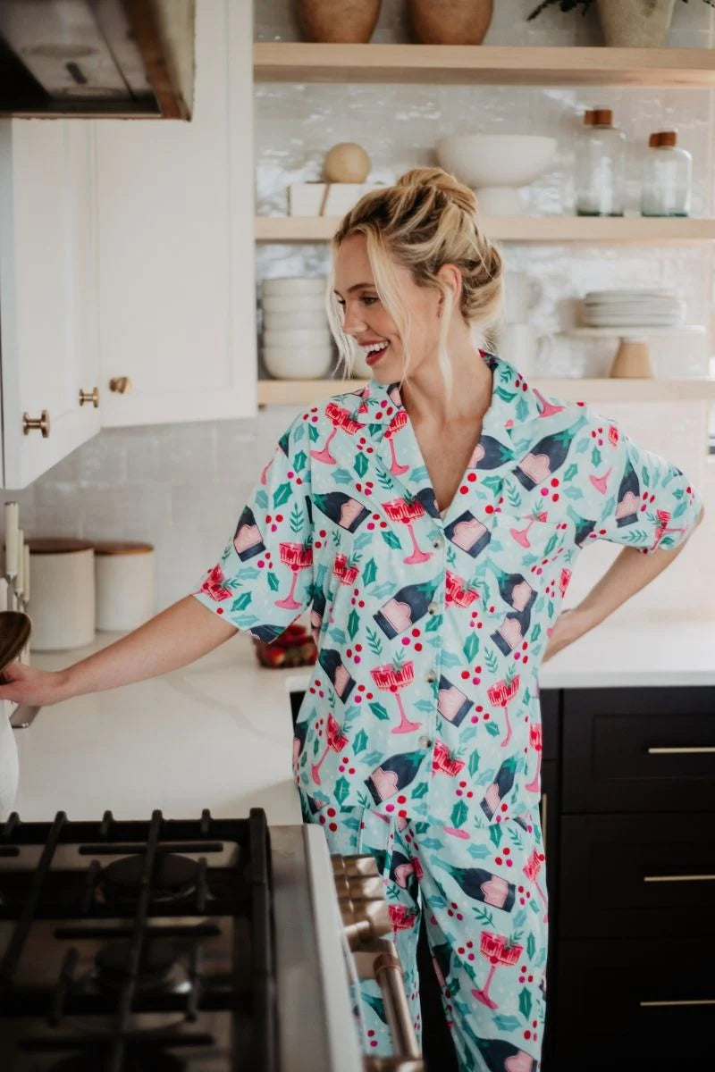 Holiday Champagne Pj Set