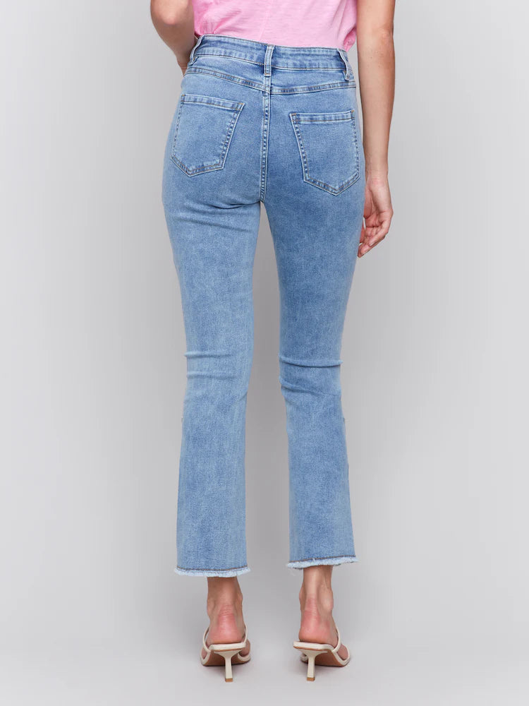 Cropped Boot Cut Jeans