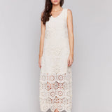 Crochet Sleeveless Maxi Dress