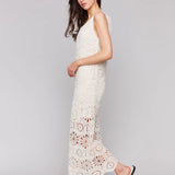 Crochet Sleeveless Maxi Dress