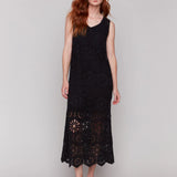 Crochet Sleeveless Maxi Dress