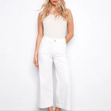 Cropped Patch Pocket Twill Pant