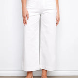 Cropped Patch Pocket Twill Pant