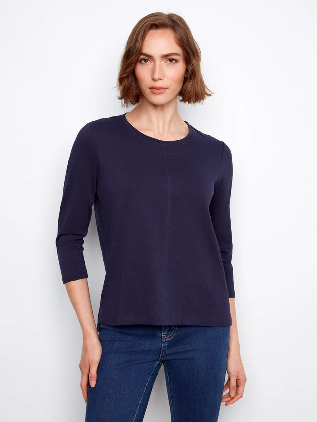 Organic Cotton 3/4 Sleeve Top