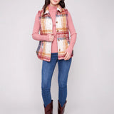 Plaid Boucle Knit Vest