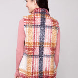 Plaid Boucle Knit Vest