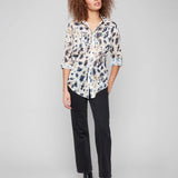 Printed Button Up Blouse