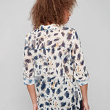 Printed Button Up Blouse