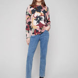 Printed Crew Neck Sweater