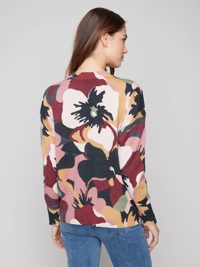 Printed Crew Neck Sweater