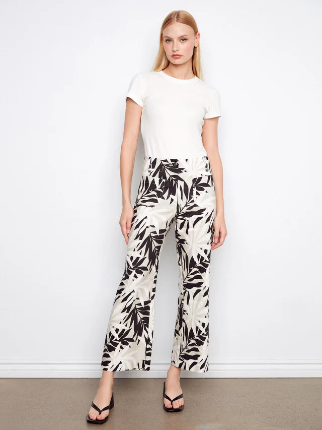 Leaflet Wide Leg Cropped Pant