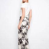 Leaflet Wide Leg Cropped Pant