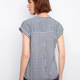 Layla Gingham Button Up Blouse