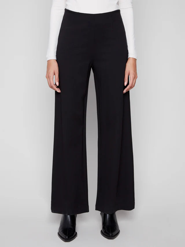 Pull on Ponte Wide Leg Pant