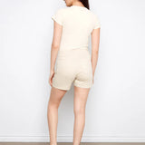 Lacey Front Patch Pocket Shorts