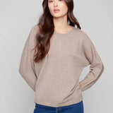Metallic Sleeve Sweater