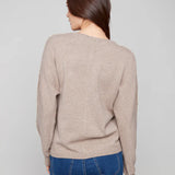 Metallic Sleeve Sweater