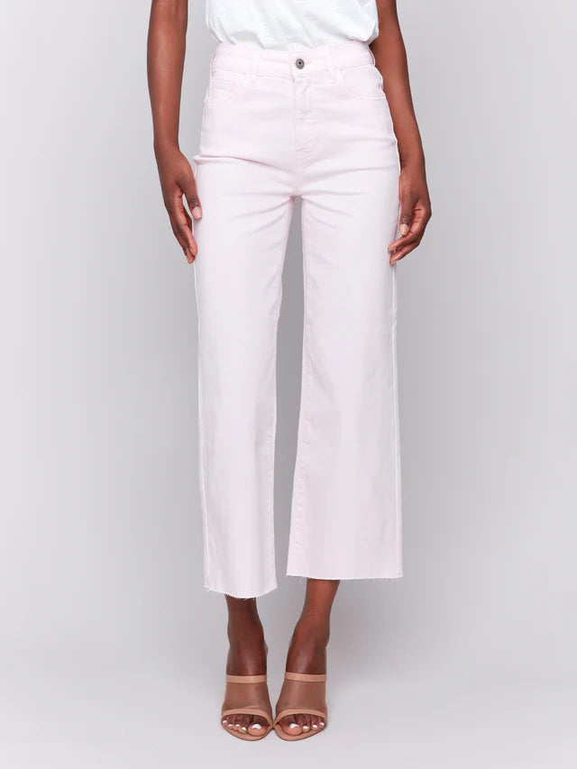 Wide Leg Raw Edge Pant