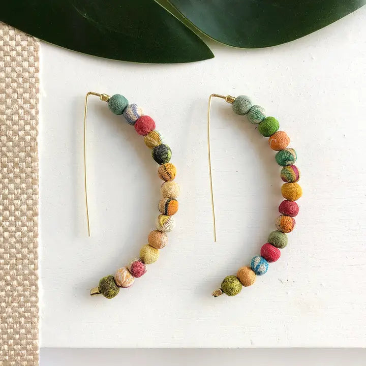 Kantha Lenear Earrings