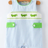 Baby Boys Embroidered Romper