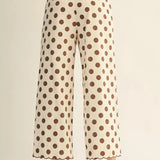 Scalloped Polka Dot Pants