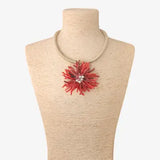 Red Coral Flower Collar