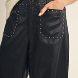 Studded Leather Pants
